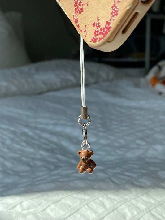 tiny teddy bear charm
